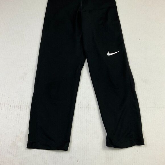 Nike Pro Cool Womens Cropped Leggings Black Dri Fit Pull On Stretch Size S Small - Picture 2 of 12